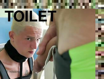 #354 Fucked my cute twink hard on the toilet