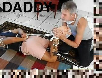 pappa, gay, bdsm, slav, fötter, fetisch, bondage, farsan