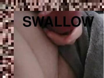 I love sucking and swallowing his cum!