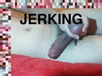 Jerk off with tied balls