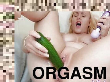 røv, orgasme, fisse-pussy, blond, knepning-fucking, muskuløs, elskerinde, femidom, grønsag