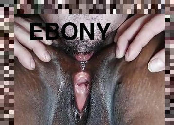 White guy Licking my Ebony Asshole!