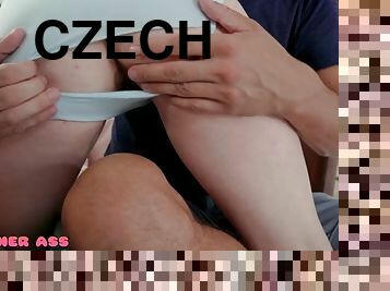 Cute petite Czech redhead Kaira Love has romantic hardcore anal sex