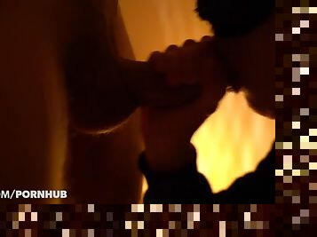 Romantic Blowjob by Candlelight  CAM4