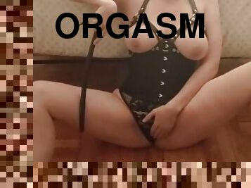 Fetish Masochist Girl Thigh Smacking And Orgasm