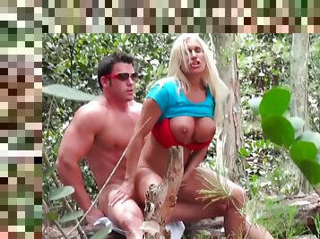 Blonde Minx Getting Fucked In The Woods - Ashlee Chambers And Ash Lee