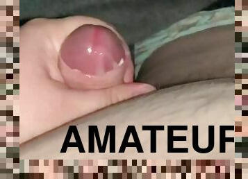 Very quick cum from a very long jerk sesh