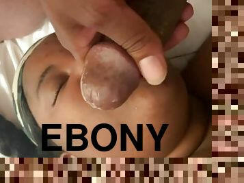 Ebony bbw facial