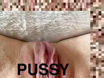 clitóris, cona-pussy, pov, perfeito, sozinho, molhado