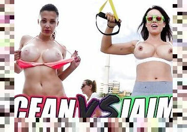 BANGBROS - Public Battle Of The GOATs: Aletta Ocean VS Franceska Jaimes