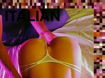 amatör, orta-yaşlı-seksi-kadın, italyanca