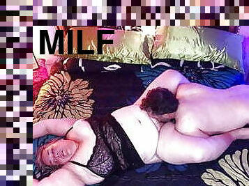 Chubby MILF BBW Pussy Gets Eaten Out and Fucked on Cam TnD