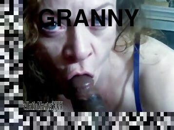 Lustful Granny Interracial POV