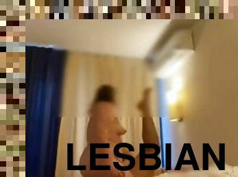 masturbaatio, remmidildo, lesbo-lesbian, sisko