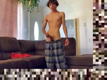 Gay Teen Model Masturbates Home Alone While Family Is Gone!