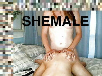 shemale, anal, transeksuell, par, knulling-fucking
