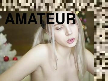 amatør, pikslikkeri, teenager, kæreste-kvindlig, blond, webcam