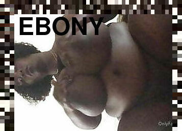 Solo bbw ebony with huge massive tits