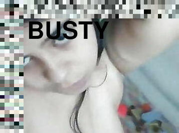 Beautiful Busty Girl MMS Selfie