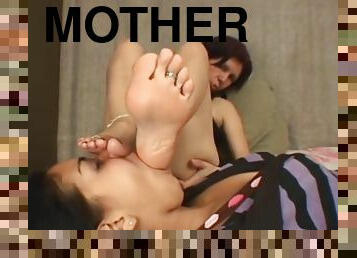 Classic video Brazilian of mother and daugter feet