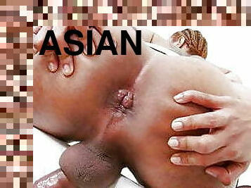asiatisk, onani, transvestit, ladyboy, afrivning, strømper, solo