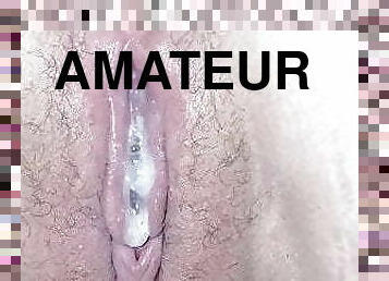 doggy-style, fitta-pussy, fru, amatör, mamma, creampie, tight