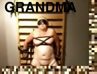 Slave Grandma Lia 60 tied and toyed