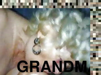 おばあちゃん, オールド, フェラチオ, 自家製, 手コキ, 精液, 年上の