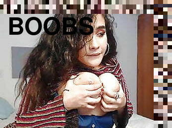 Alexa teases until finally revealing her big Latina boobs