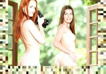 Red Head Denisa Heaven & Ennie Have a Hot Lesbian Session - Private