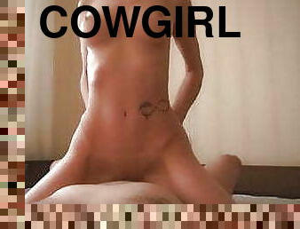 europeo, follando-fucking, euro, bonita, perfecto, cowgirl