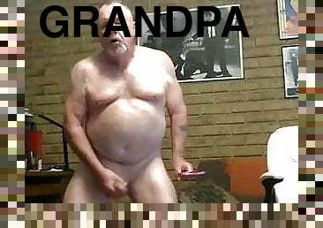 grandpa cum on webcam