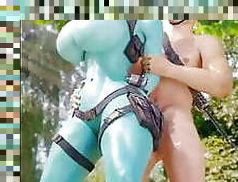 3D Busty Soria Outdoor