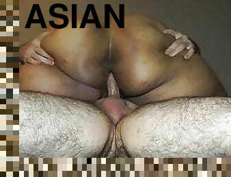 asiatisk, röv, fet, student, amatör, creampie, bbw, knubbig, cowgirl, cash