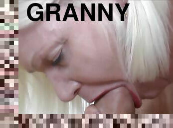 Granny fucks really hard with a big hard dick