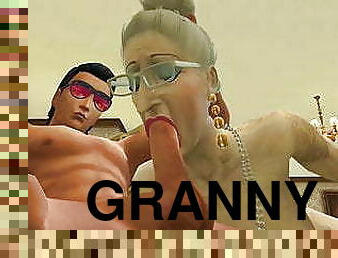 GRANNY TREAT - Posh Grannies Sucking Young Cocks - Sims 4