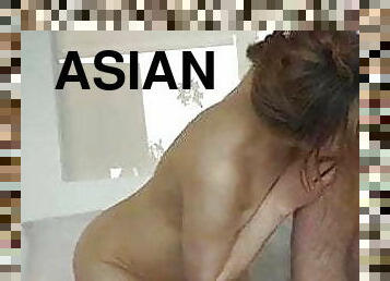 آسيوية, كس-pussy, قذفة, ناضجة, قذف-داخلي, وحشية