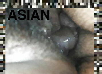 azijski, klitoris, pas, kosati, supruga, odrasli, crno