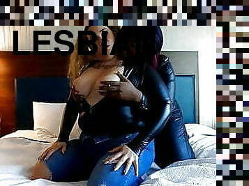 Interracial Leather Lesbians Babe West &amp; Brenda Renee