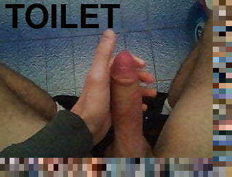 amateur, ejaculation-sur-le-corps, énorme-bite, gay, ejaculation, toilette