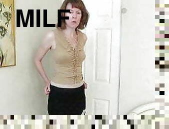 Sexy milf strip slowly