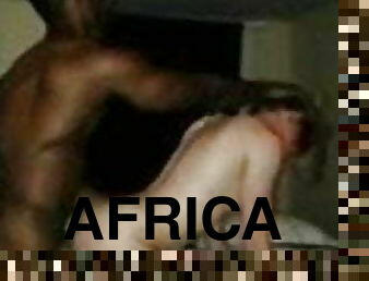 cuatro-patas, negra-ebony, hardcore, follando-fucking, africano