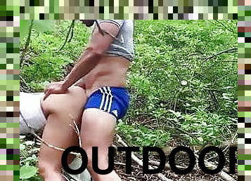 Outdoor anal fuck