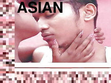 asiatisk, orgasm, hindu-kvinnor, kyssar