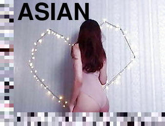 long legs asian girl, fingerin, shawed perfect pussy