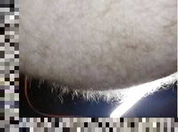 Deep anal close up