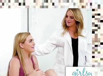 GIRLSWAY Blake Blossom Banged Doctor Candice For A Sick Note