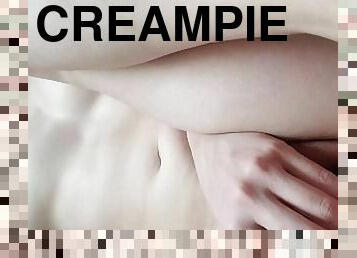 creampie with close up teen pussy cream