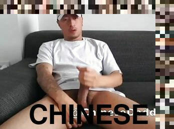 Cute Chinese Bi Guy using Fleshlight on his Huge Thick Dick