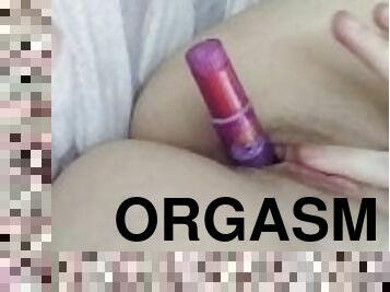 perä, isot-tissit, clitoris, masturbaatio, orgasmi, pillu-pussy, amatööri, mälli, soolo, märkä